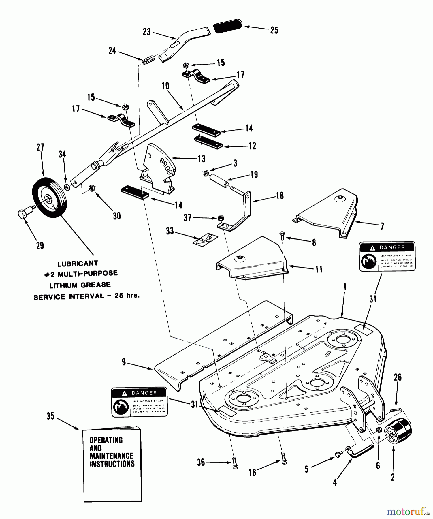  Toro Neu Mowers, Deck Assembly Only 05-37MS06 - Toro 37