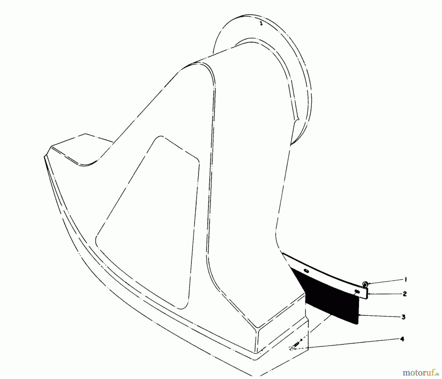  Laubbläser / Laubsauger 62923 - Toro 5 hp Lawn Vacuum (SN: 0000001 - 0999999) (1980) FLAP KIT (MODEL 59086)