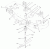 Spareparts DECK PLATE, SPINDLE AND BLADE ASSEMBLY