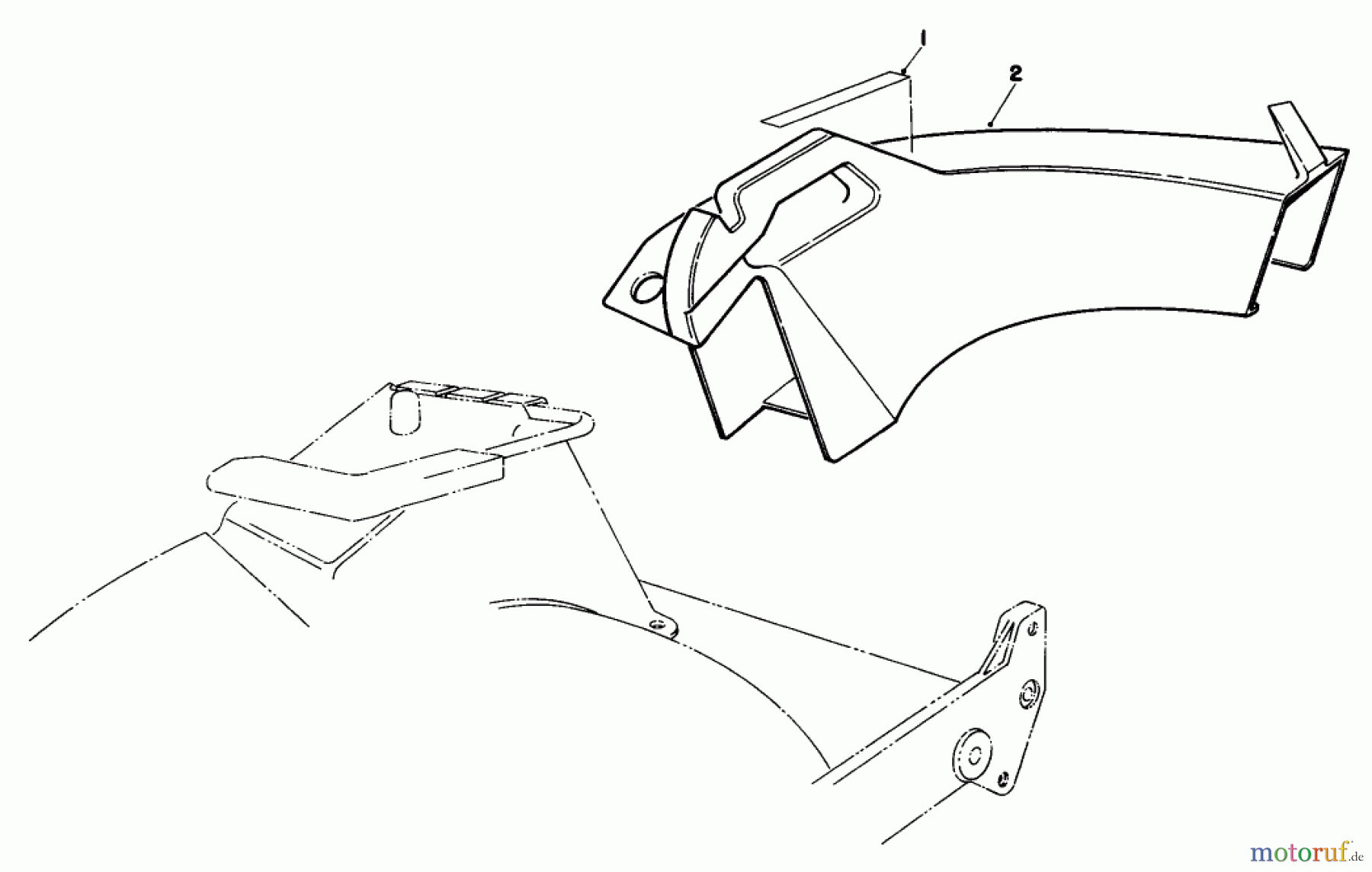 Rasenmäher 22030 - Toro Walk-Behind Mower (SN: 0000001 - 0999999) (1990) SIDE DISCHARGE CHUTE MODEL NO. 59168 (OPTIONAL)