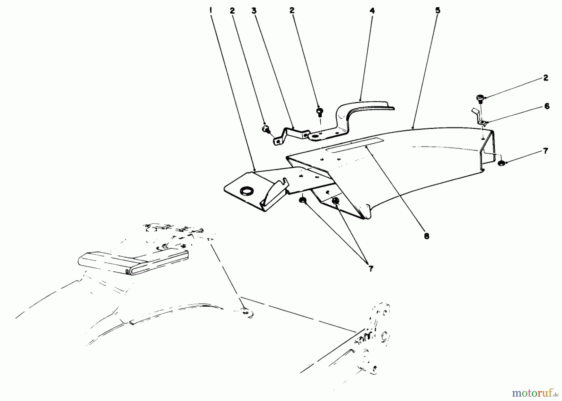Rasenmäher 22030 - Toro Walk-Behind Mower (SN: 9000001 - 9999999) (1989) SIDE DISCHARGE CHUTE MODEL NO. 59108 (OPTIONAL)
