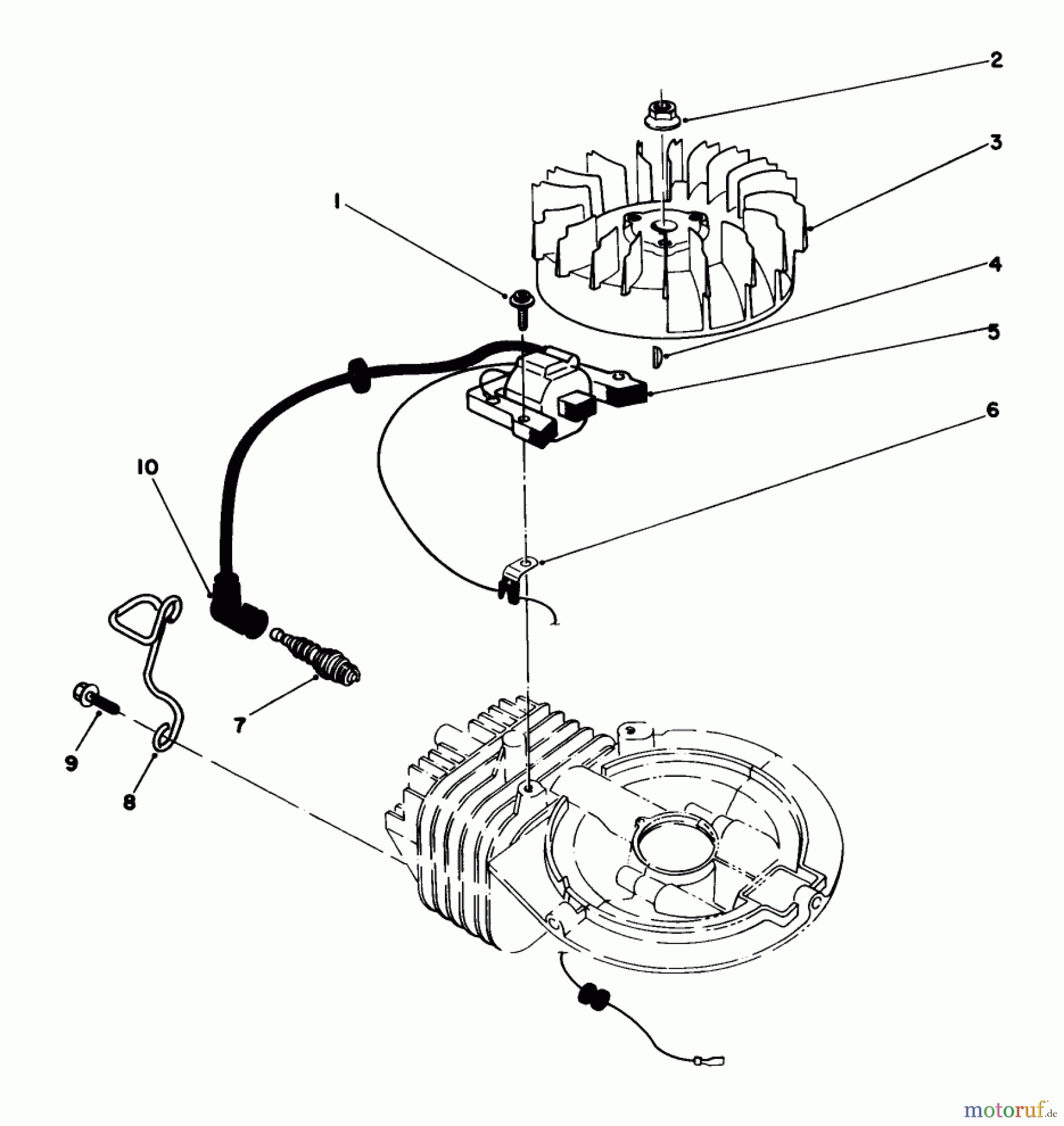 Rasenmäher 22035C - Toro Walk-Behind Mower (SN: 9000001 - 9999999) (1989) FLYWHEEL AND MAGNETO ASSEMBLY (MODEL NO. 47PJ8)
