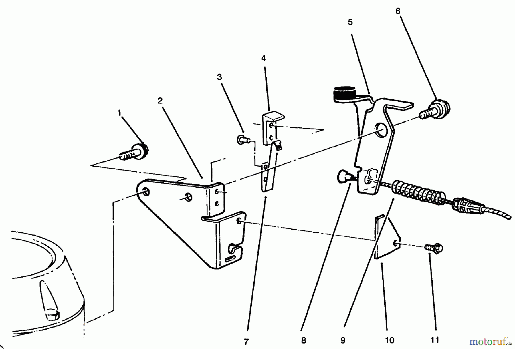 Rasenmäher 22037BC - Toro Walk-Behind Mower (SN: 5900001 - 5999999) (1995) BRAKE ASSEMBLY