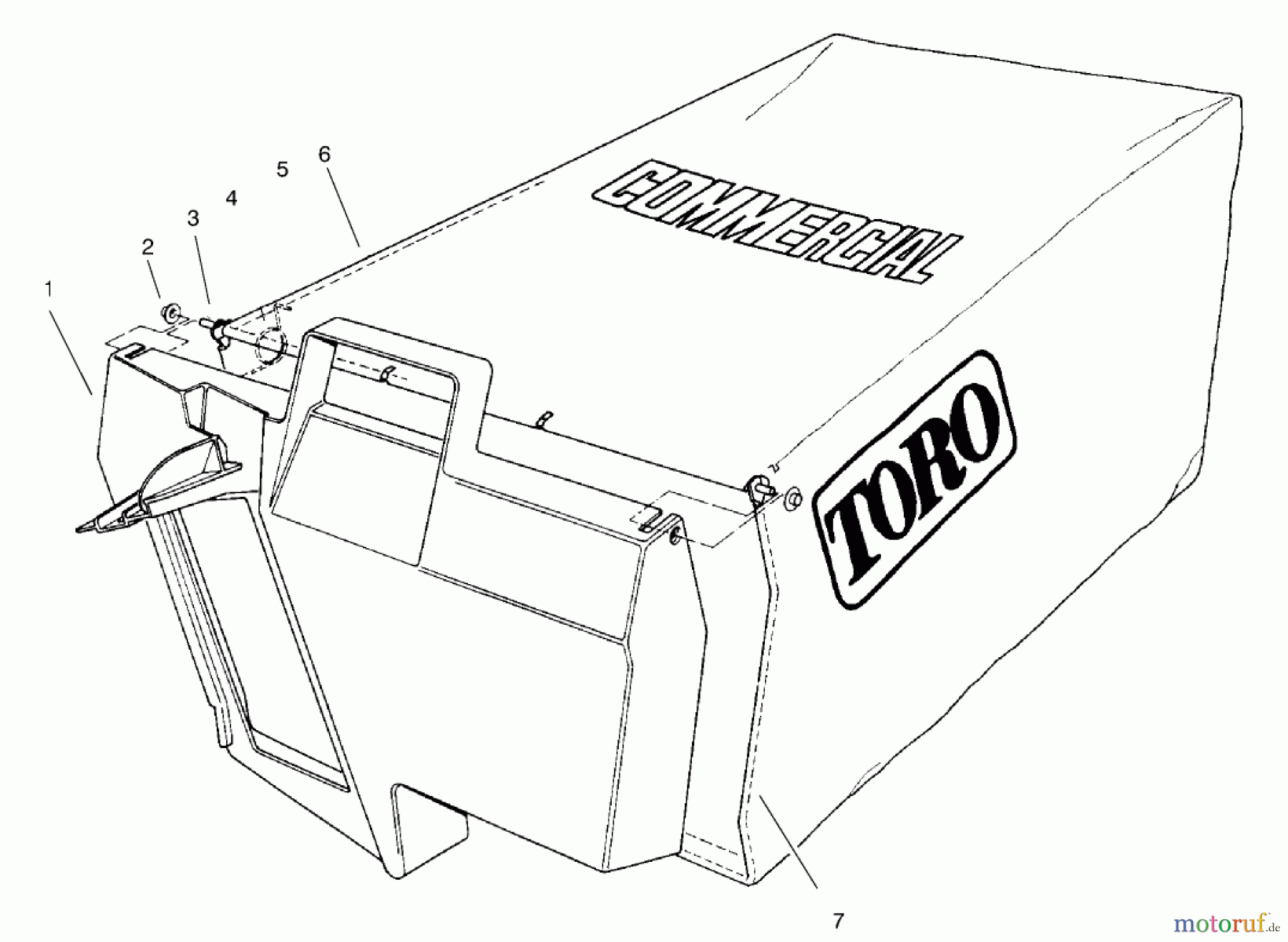 Rasenmäher 22141 - Toro Walk-Behind Mower (SN: 790000001 - 799999999) (1997) GRASS BAG ASSEMBLY NO.11-5609