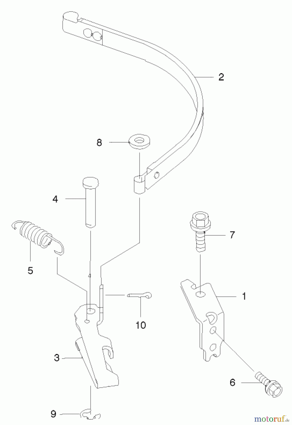 Rasenmäher 22171 - Toro Recycler Mower (SN: 220000001 - 220999999) (2002) BRAKE BAND ASSEMBLY