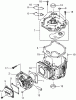 Spareparts CYLINDER AND CRANKCASE ASSEMBLY