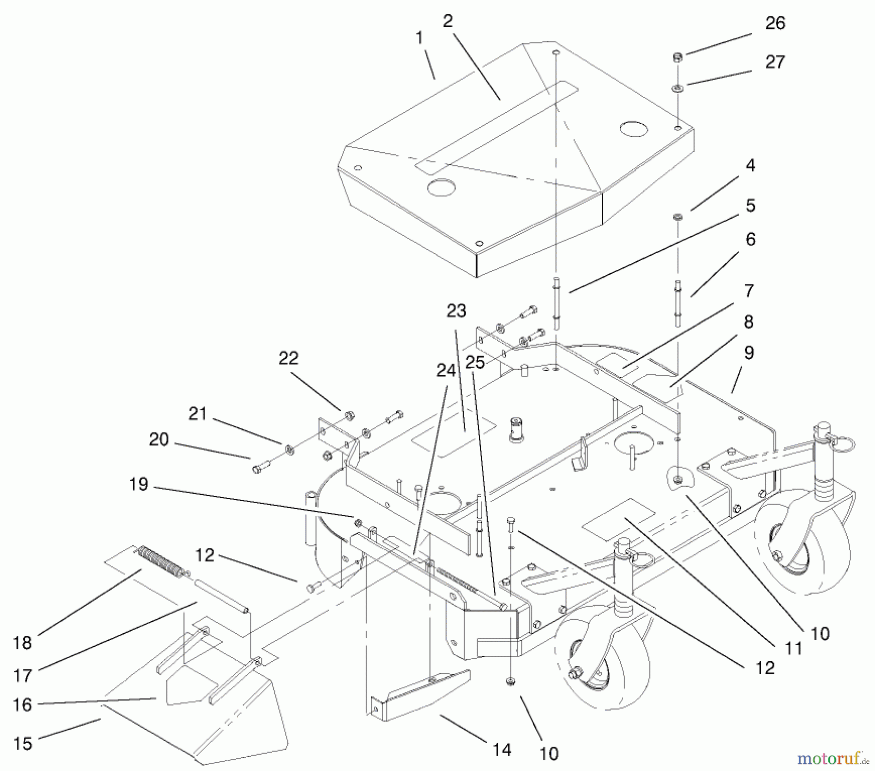  Rasenmäher für Großflächen 30184 - Toro Mid-Size ProLine Mower, Gear Drive, 13 hp, 91cm Side Discharge Deck (SN: 200000001 - 200999999) (2000) 36