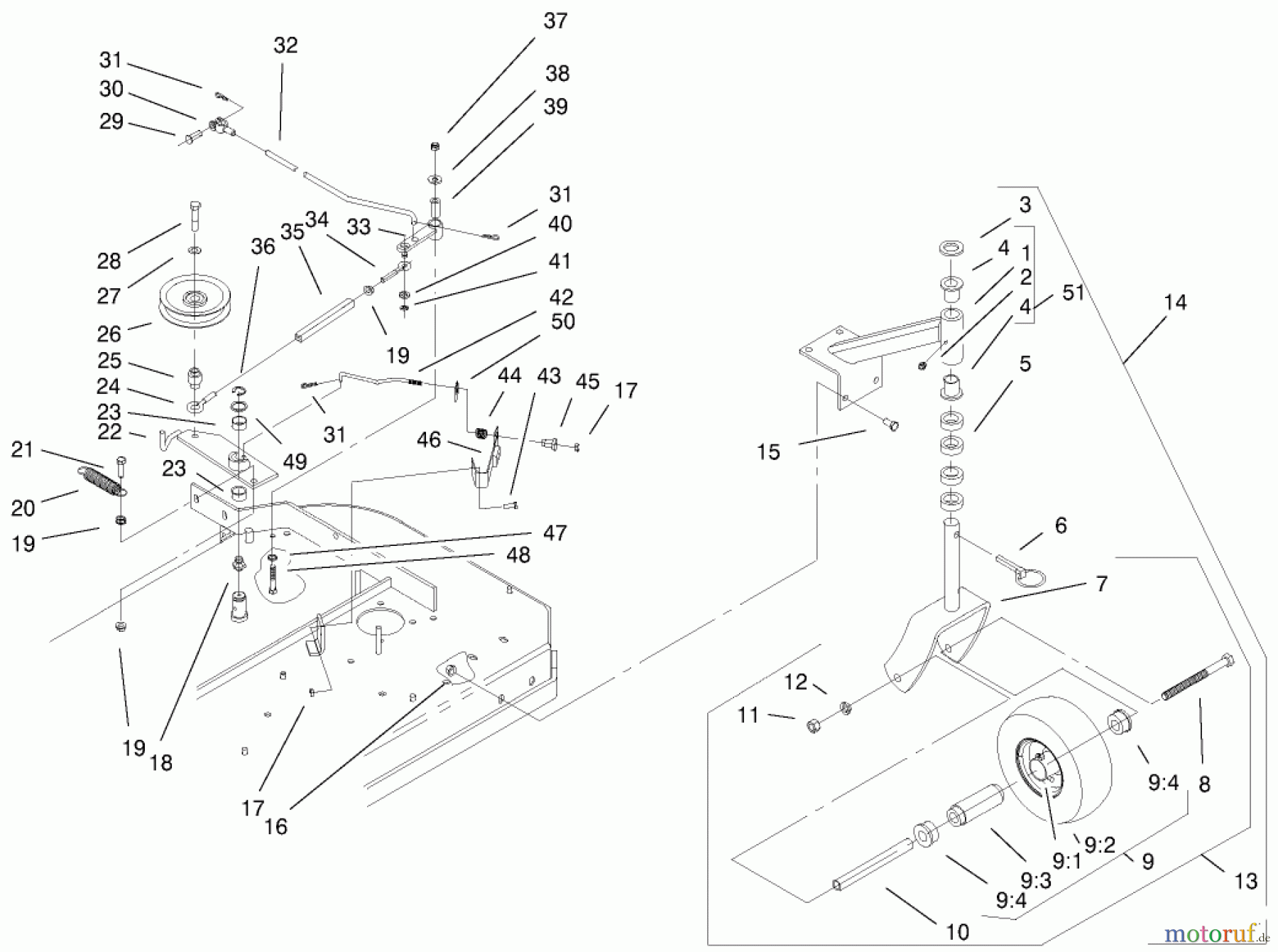 Rasenmäher für Großflächen 30194 - Toro Mid-Size ProLine Mower, Gear Drive, 13 hp, 36