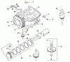 Spareparts GROUP 2 CRANKCASE ASSEMBLY-KOHLER MODEL CV15T-41607