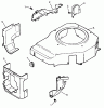 Spareparts BLOWER HOUSING AND BAFFLE ASSEMBLY KOHLER CV15T-41629