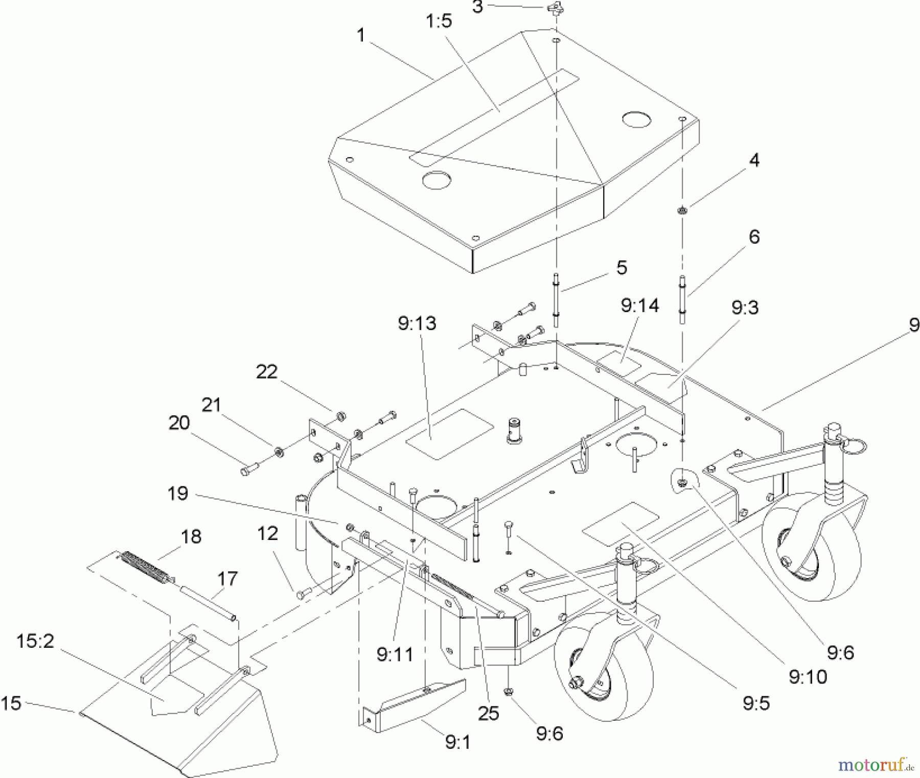  Rasenmäher für Großflächen 30519 - Toro Mid-Size ProLine Mower, Pistol Grip, Gear Drive, 13 HP, 36