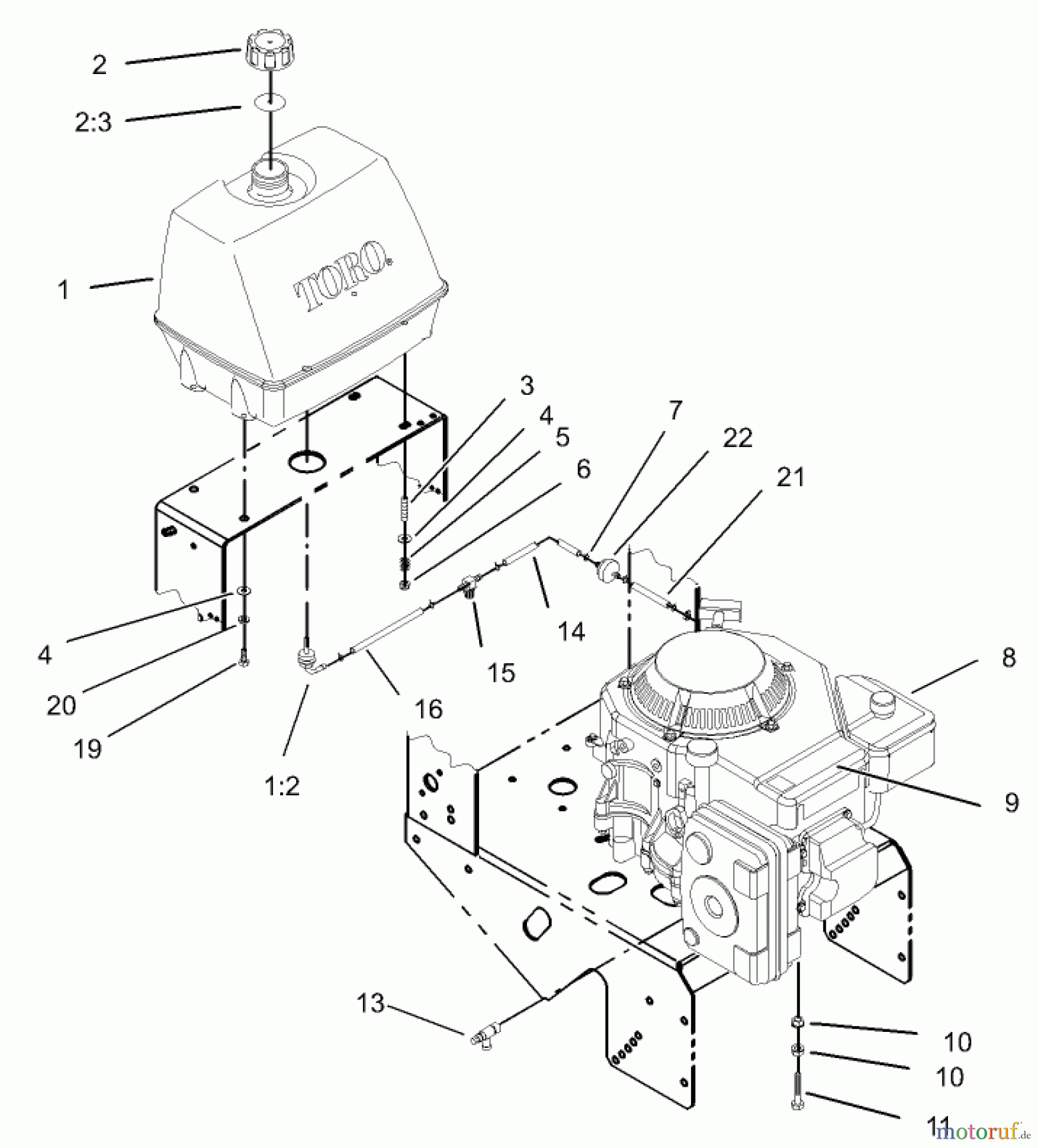 Rasenmäher für Großflächen 30527 - Toro Mid-Size ProLine Mower, Pistol Grip, Hydro Drive, 15 hp, 36