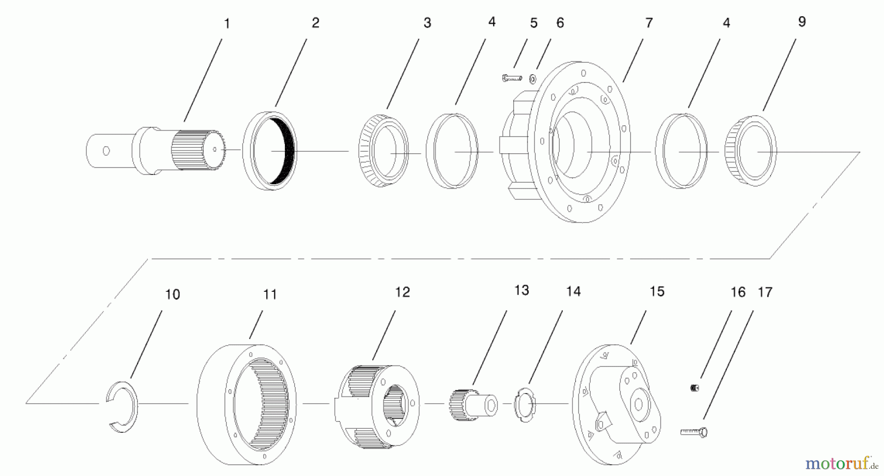  Compact Utility Attachments 22801 - Toro Universal Swivel Auger Head, Dingo and Dingo TX (SN: 200000001 - 200999999) (2000) PLANETARY GEAR ASSEMBLY NO. 98-8260