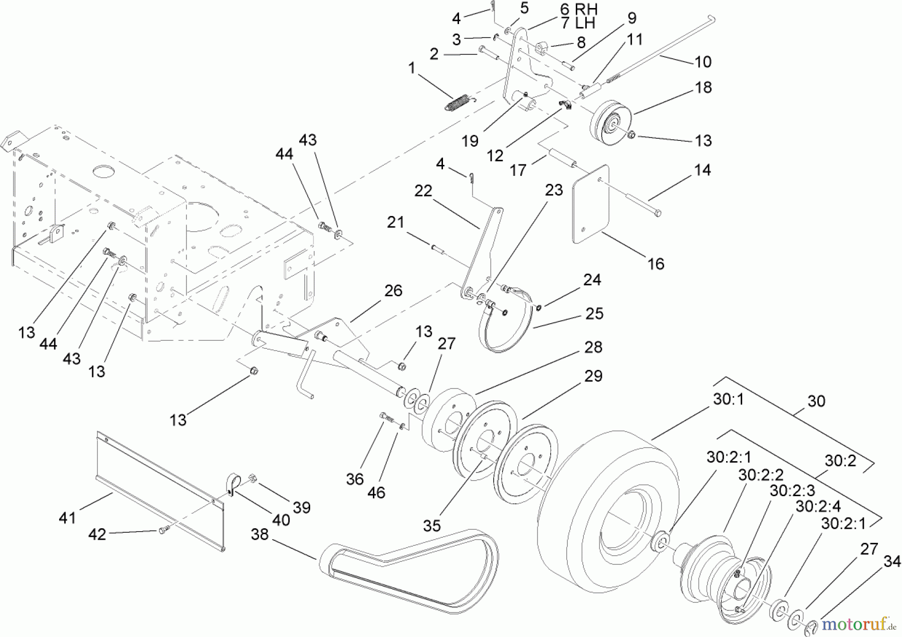 Rasenmäher für Großflächen 30694 - Toro Commercial 36