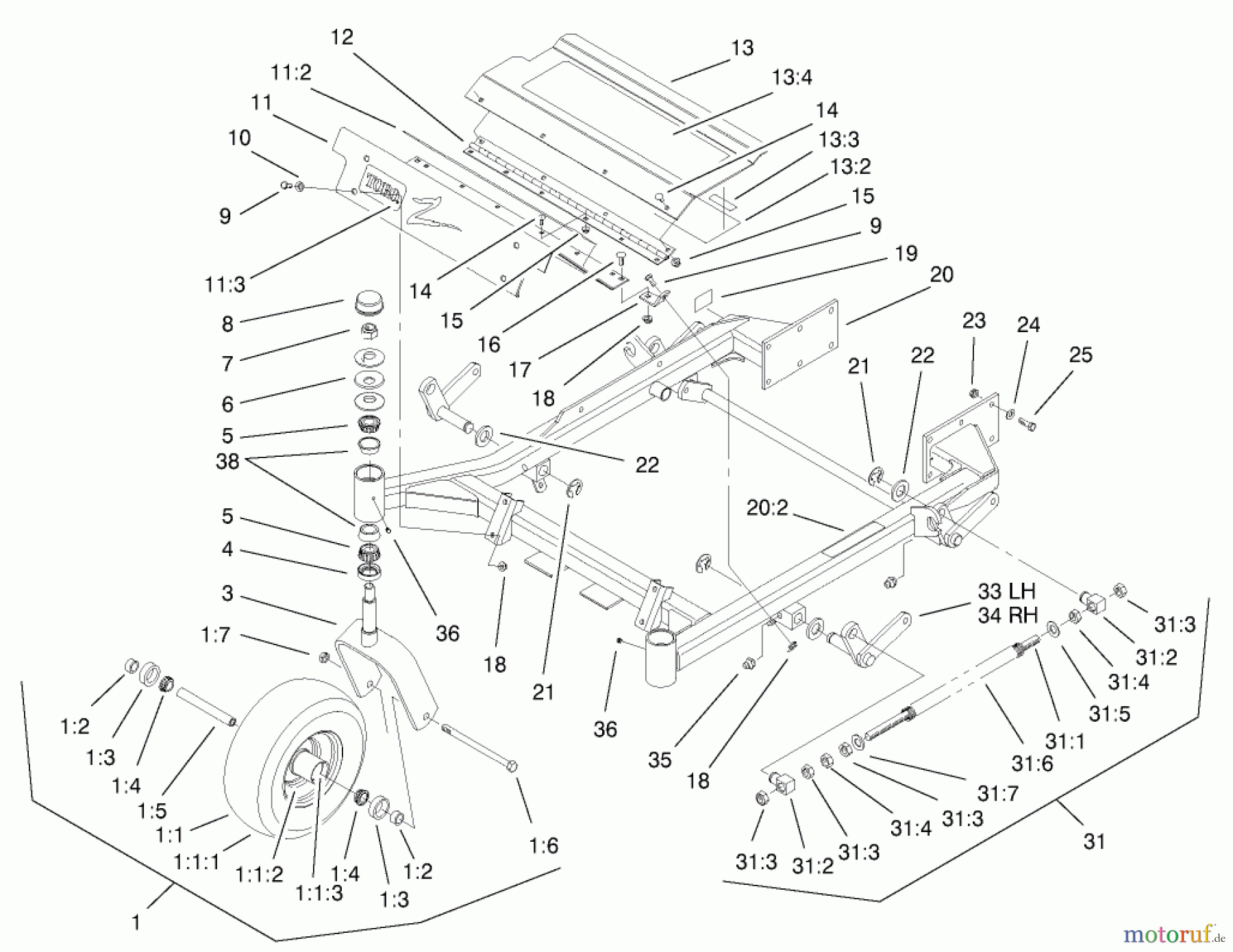  Zerto-Turn Mäher 74197 (Z153) - Toro Z Master Mower, 52