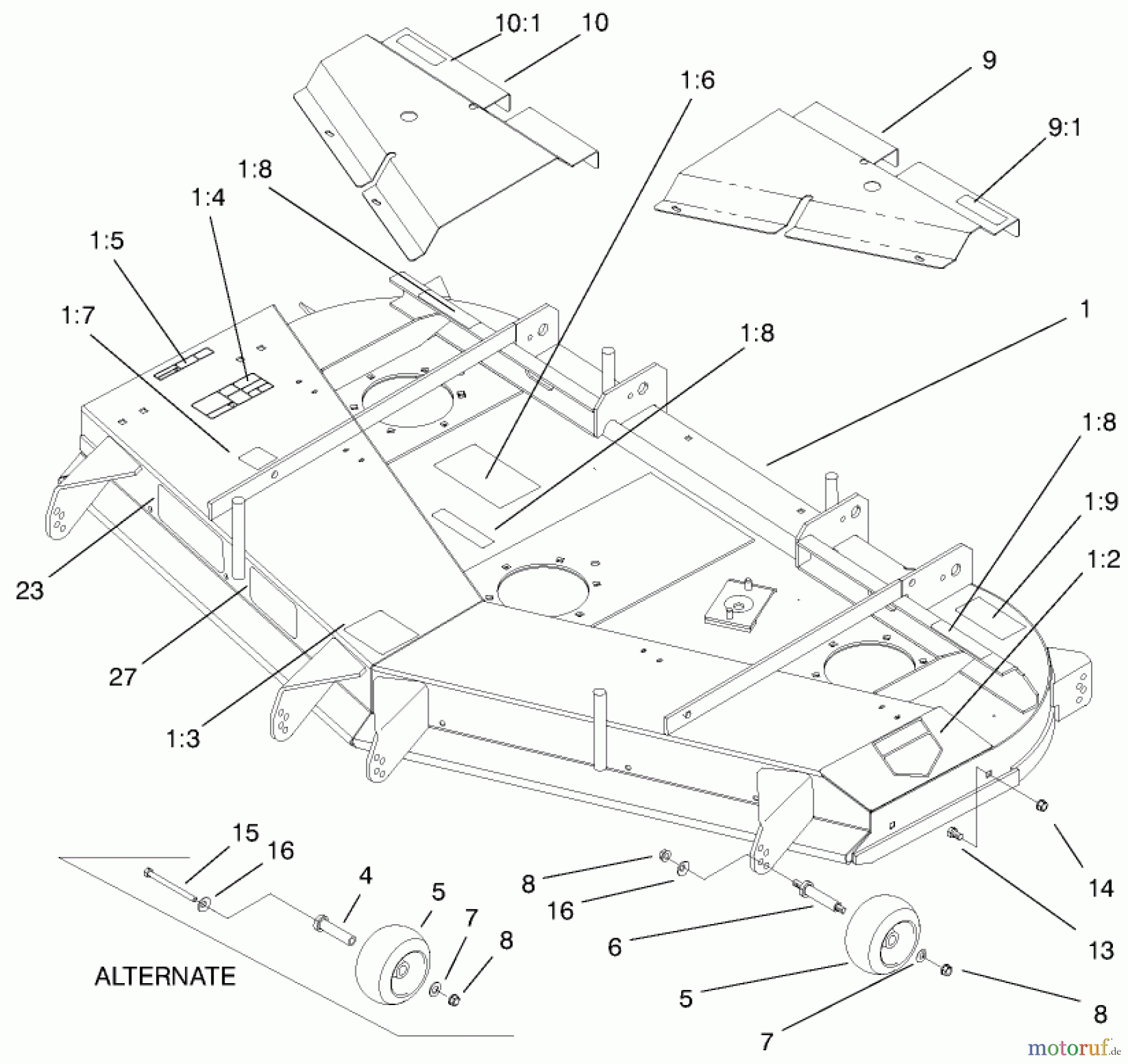  Zerto-Turn Mäher 74203 (Z255) - Toro Z Master Mower, 62