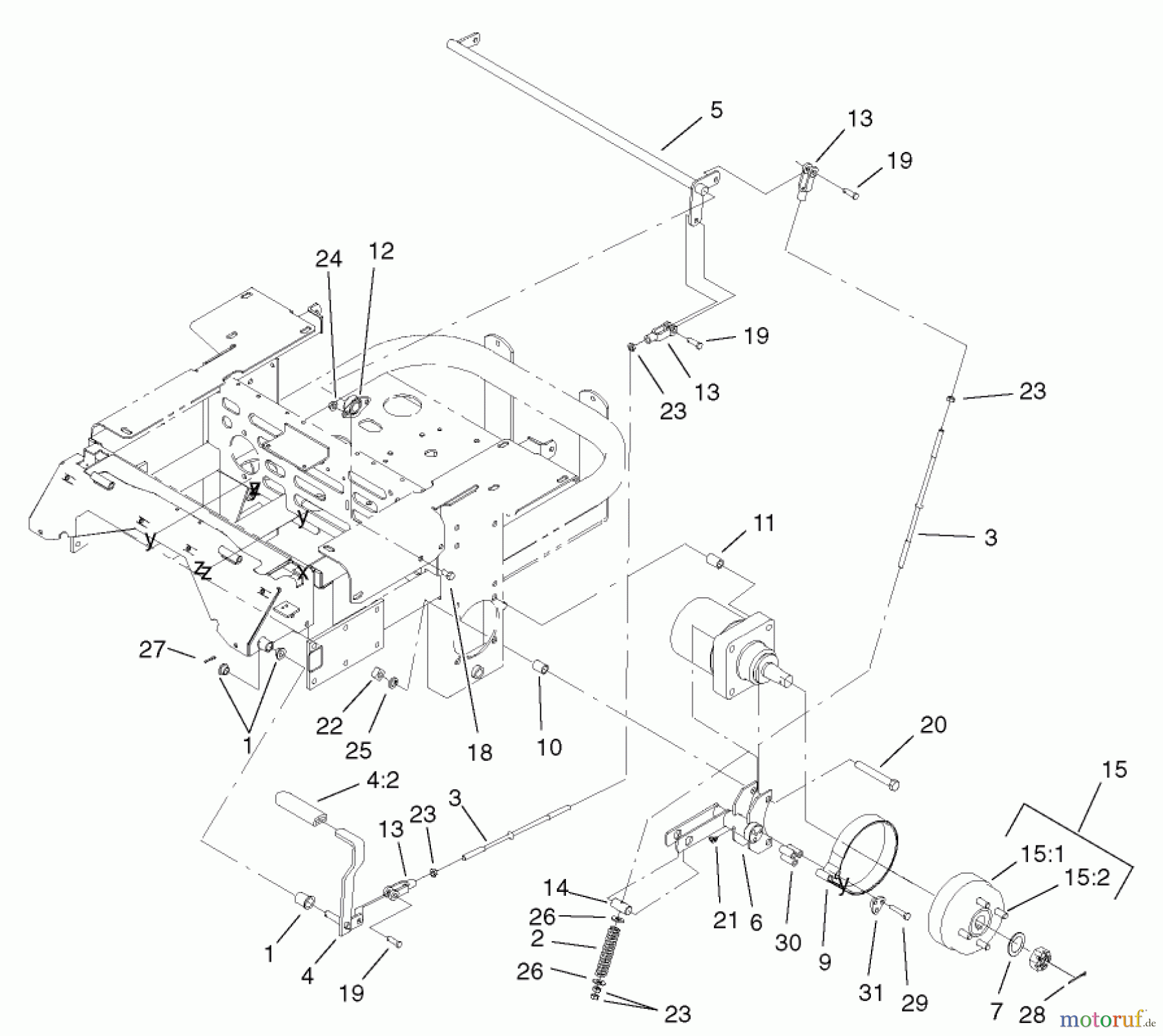 Zerto-Turn Mäher 74213 (Z287L) - Toro Z Master Mower, 62