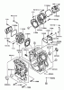 Spareparts CYLINDER/CRANKCASE ASSEMBLY KAWASAKI FD750D-AS03