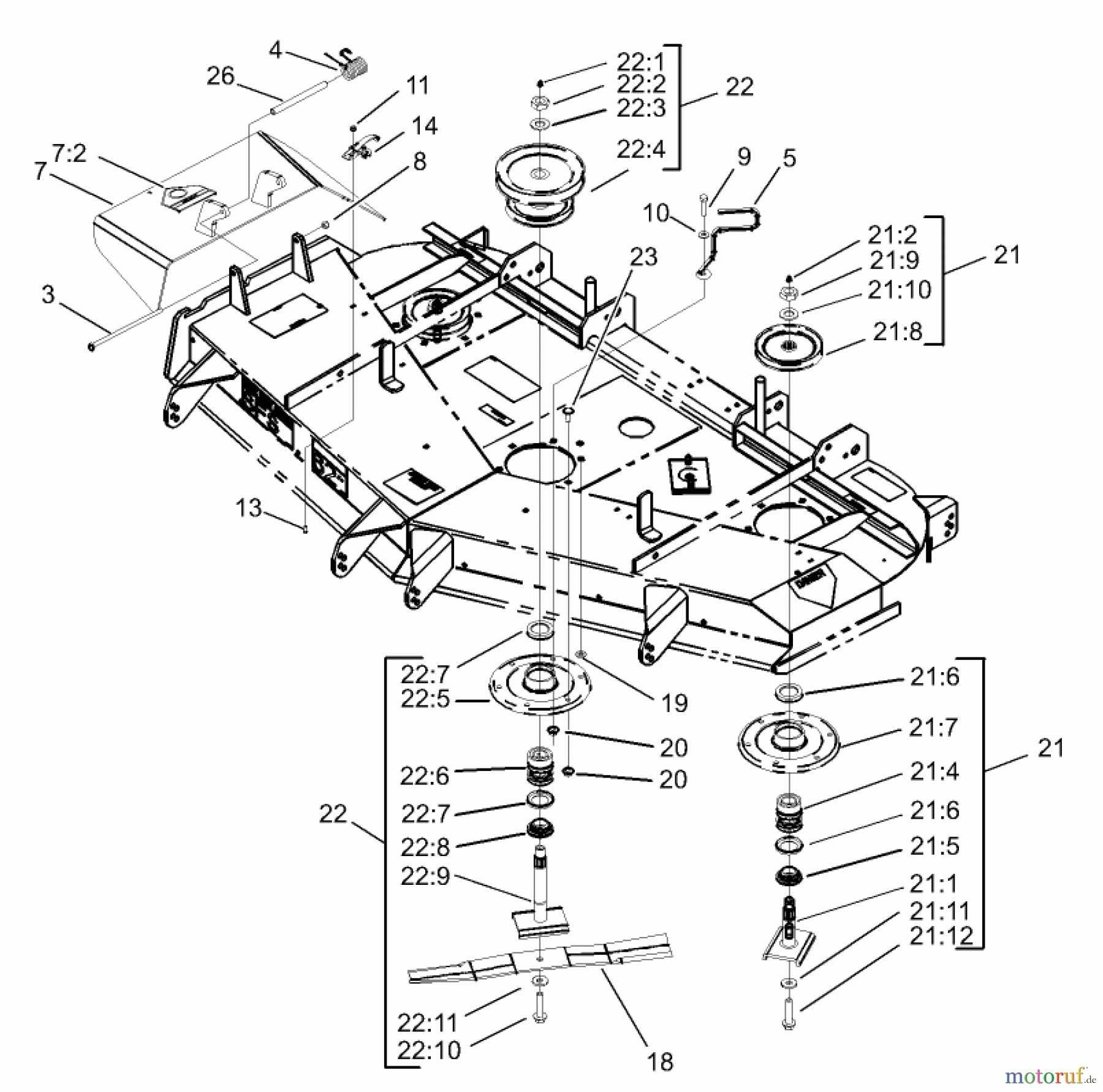 Zerto-Turn Mäher 74236 (Z287L) - Toro Z Master Mower, 62