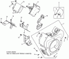 Spareparts BLOWER HOUSING AND BAFFLE ASSEMBLY KOHLER CH750-0010