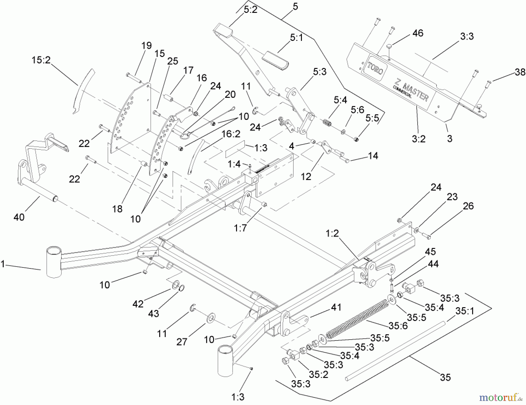 Zerto-Turn Mäher 74263 (Z560) - Toro Z Master Mower, 72