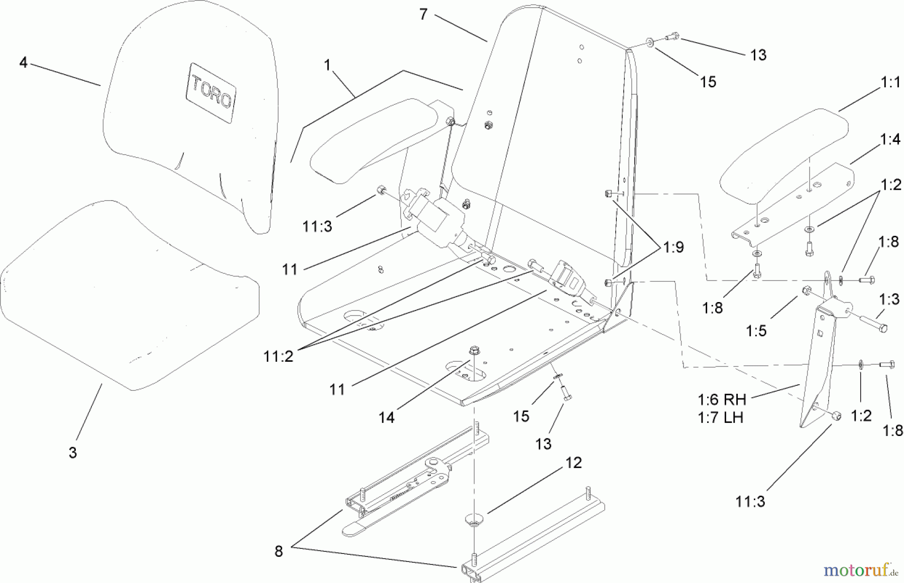  Zerto-Turn Mäher 74414 (Z450) - Toro Z Master Mower, 52