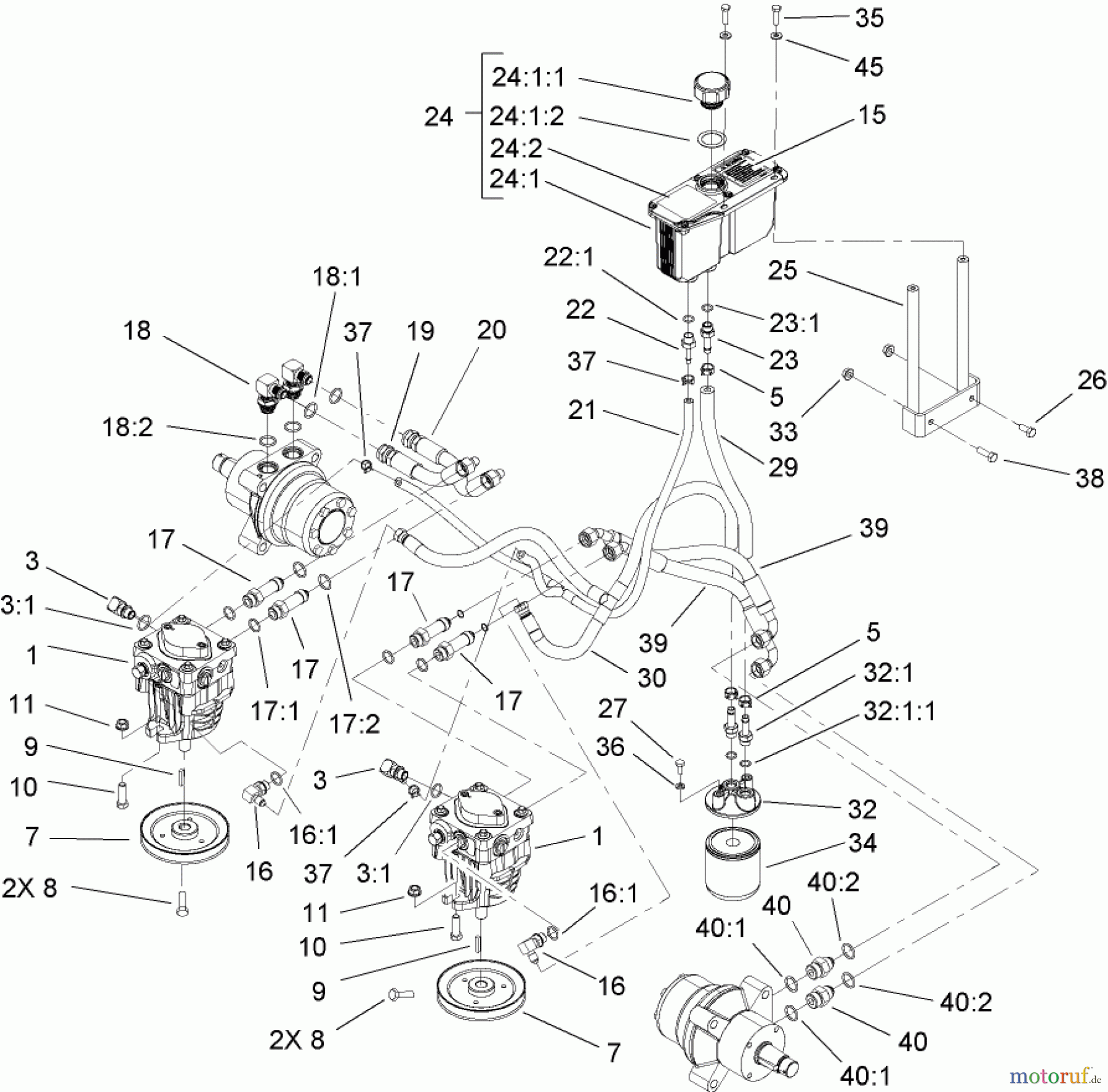 Zerto-Turn Mäher 74416 (Z453) - Toro Z Master Mower, 52