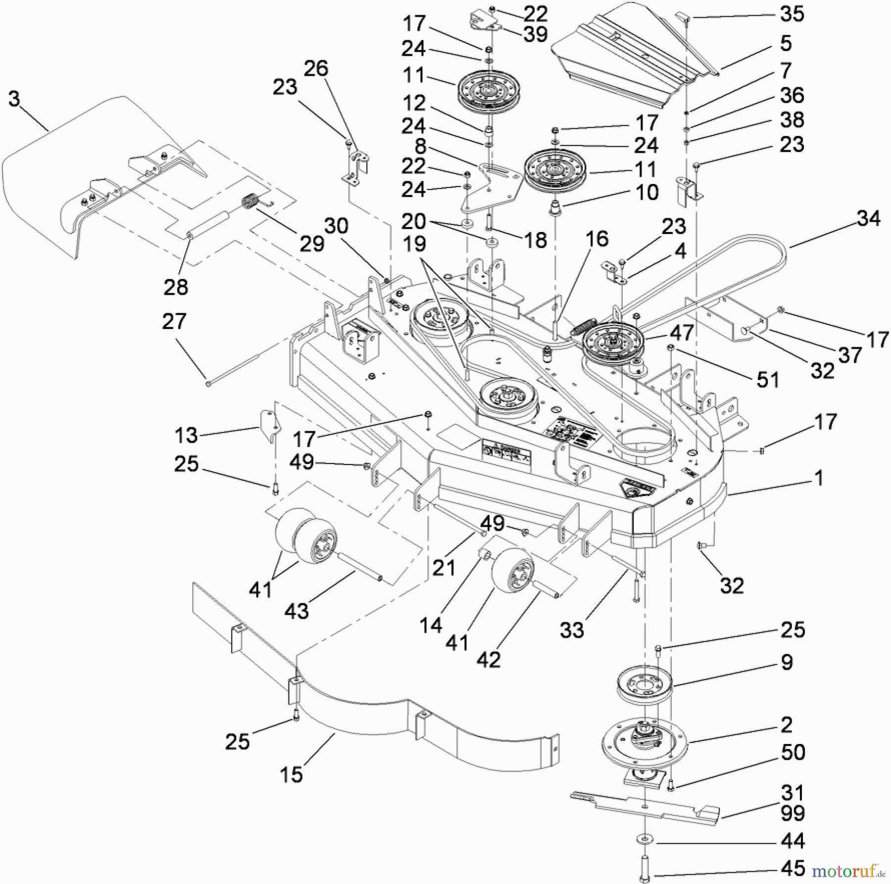 Zerto-Turn Mäher 74448 (Z400) - Toro Z Master Mower, 48