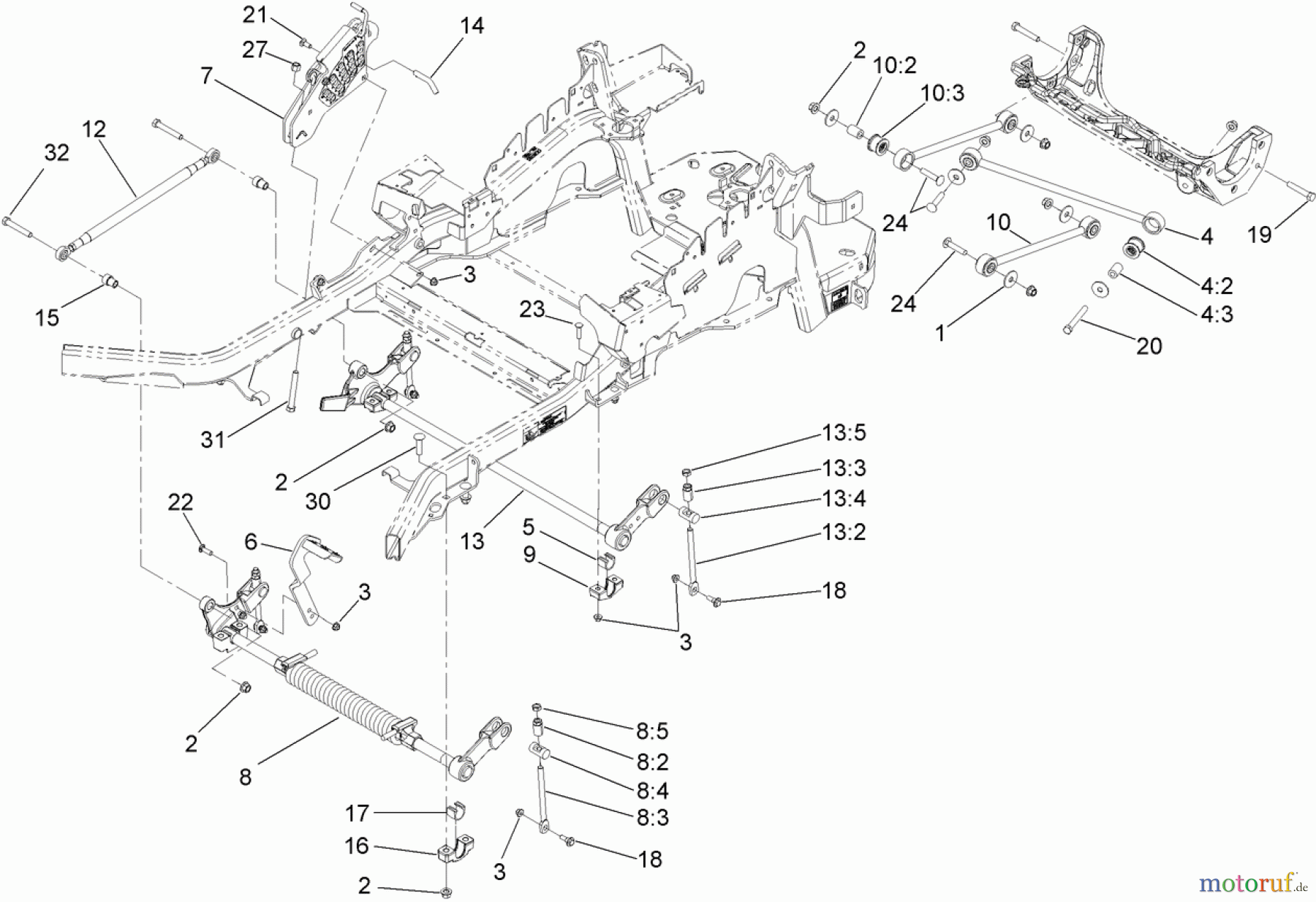 Zerto-Turn Mäher 74955CP - Toro Z Master G3 Riding Mower, 60