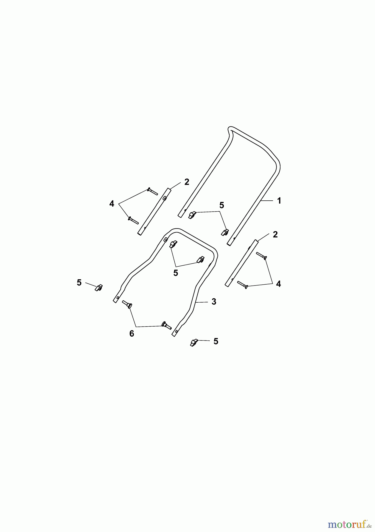 Wolf-Garten Spindle mower TC 38 S 3626000 Series C (2006) Handle